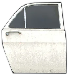 Civ Sedan Doors Back Right Black